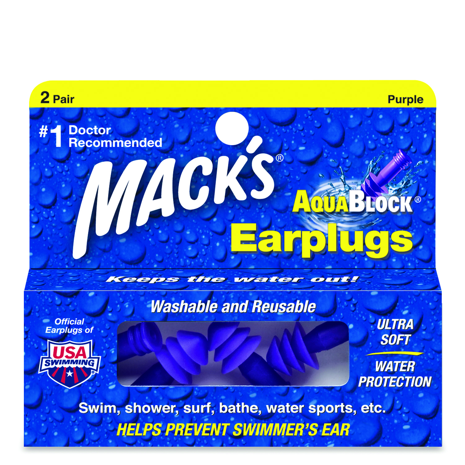 MACK'S� AQUA BLOCK EARPLUGS