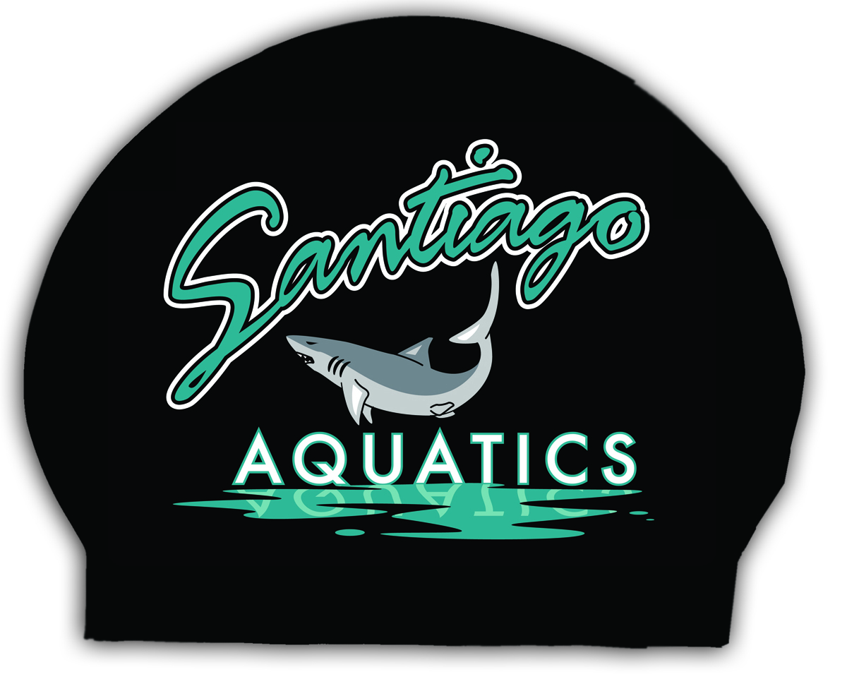 CUSTOM PRINTED LATEX SWIM CAP